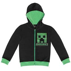 Minecraft Jacke Sweatjacke mit Kapuze Creeper Kapuzenpullover Hoody (140) von Minecraft