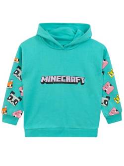 Minecraft Kapuzenpullover für Mädchen | Kapuzenpullover für Spielerinnen | Kapuzenpullover für Gamer-Mädchen | Blau | 158 von Minecraft