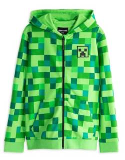 Minecraft Kinder/Jungen Offizielle Creeper Charakter Zip Up Hoodie 11-12 Jahre von Minecraft