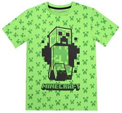 Minecraft - Kleidung - Jungen T-Shirt - Gamer Kinder Kleidung - Creeper T-Shirt Geschenke - Geschenke für Jungen - Grün - Alter 11/12 von Minecraft