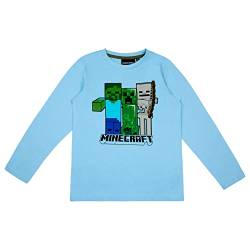 Minecraft Langarmshirt in verschiedenen Designs (Blau, 134) von Minecraft