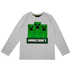 Minecraft Langarmshirt in verschiedenen Designs (Grau, 152) von Minecraft