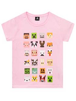 Minecraft Mädchen T-Shirt Rosa 146 von Minecraft