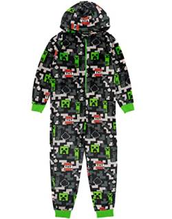 Minecraft Onesie Kinder Girls Jungen Creeper TNT Gray in einem Schlafanzug 13-14 Jahre von Minecraft