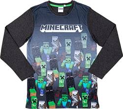 Minecraft Sweatshirt Marching Mobs Gray 116cm von Minecraft