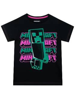 Minecraft T-Shirt | Creeper Mädchen Top | Gaming Kinderkleidung | 134 | Offizielles Merchandising von Minecraft