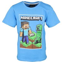 Minecraft T-Shirt Minecraft Steve und Creeper Kinder Jungen Shirt Gr. 116 bis 152, 100% Baumwolle von Minecraft