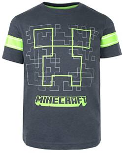 Minecraft - T-Shirt - Navy Blau Creeper T-Shirt - 100% Baumwolle Kleidung - Kinder Kleidung - Jungen Kleidung Merch - Geburtstag Junge Geschenke - Alter 5-6 Jahre von Minecraft