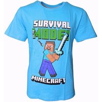 Minecraft T-Shirt Steve Jungen Gamers Shirt Gr. 116-152 cm von Minecraft