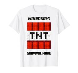 Minecraft TNT Survival Mode Large T-Shirt von Minecraft