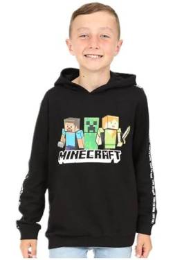 Minecraft Time To Mine Jungen-Kapuzenpullover, Schwarz, Schwarz , 116 von Minecraft