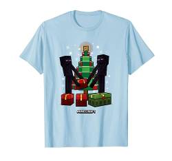 Minecraft Weihnachten Endermen Gift Exchange Xmas Tree T-Shirt von Minecraft