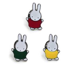 MingJun 3 PCS Cartoon Kaninchen Emaille Brosche Pins für Unisex Kinder Frauen Kleidung Bage Rucksäcke von MingJun