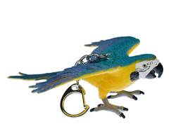 Miniblings Ara Papagei Schlüsselanhänger Vogel gelb - Handmade Modeschmuck I I Anhänger Schlüsselring Schlüsselband Keyring von Miniblings