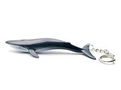 Miniblings Blauwal Schlüsselanhänger Anhänger Ozean Meerestier Walfisch Wal Bartenwal Streifen - Handmade Modeschmuck - Schlüsselring von Miniblings
