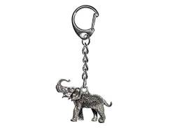 Miniblings Elefant Dickhäuter Schlüsselanhänger - Handmade Modeschmuck I Anhänger Schlüsselring Schlüsselband Keyring - Elefant Dickhäuter von Miniblings
