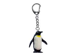 Miniblings Kaiserpinguin Schlüsselanhänger Antarktis Pinguin rundlich - Handmade Modeschmuck I I Anhänger Schlüsselring Schlüsselband Keyring von Miniblings