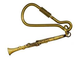 Miniblings Klarinette Bronze Schlüsselanhänger Musiker Musik Klarinetistin Jazz - Handmade Modeschmuck I I Anhänger Schlüsselring Schlüsselband Keyring von Miniblings