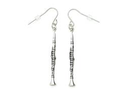 Miniblings Klarinette Ohrringe Musik Klarinetistin Silber Klarinetten 925 Echtsilber - Handmade Modeschmuck I Ohrhänger Ohrschmuck versilbert von Miniblings