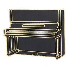 Miniblings Klavier Pin Brosche Instrument Flügel Piano Schwarz MINI - Handmade Modeschmuck I Anstecknadel Button Pins von Miniblings