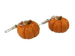 Miniblings Kürbis Ohrringe Hänger Halloween Pumpkin Gemüse Herbst Grusel - Handmade Modeschmuck I Ohrhänger Ohrschmuck versilbert von Miniblings