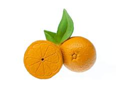 Miniblings Orangen Brosche Orange Obst Damen Brosche Sommer Party - Handmade Modeschmuck I Anstecknadel Button Pins von Miniblings