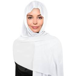 Minicloss Kopftuch Chiffon Schal Kopftuch Kopftücher für Damen, Weicher Chiffon Hijab 180x70cm Groß Damen Muslimisches Kopftuch mit Highquality Schal Atmungsaktiver Sonnenschutz von Minicloss