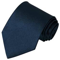 Minicloss Krawatten für Herren 8cm Klassische Herren Krawatte Hochzeit Büro Krawatten Einfarbig Formelle Elegante Krawatte (Navy blau) von Minicloss