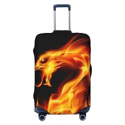 Miniks Dragon Reisegepäckabdeckung, robuster Kofferschutz, passend für 45,7 - 81,3 cm große Gepäckstücke, Schwarz, Large von Miniks