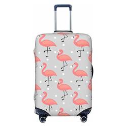 Miniks Flamingo Reisegepäckabdeckung, robuster Koffer-Schutz, passend für 45,7 - 81,3 cm große Gepäckstücke, klein, Schwarz, Small von Miniks