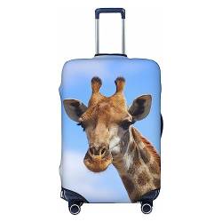 Miniks Giraffe Reisegepäckabdeckung, robuster Kofferschutz, passend für 45,7 - 81,3 cm große Gepäckstücke, Schwarz, Large von Miniks