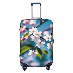 Miniks Reisegepäckhülle mit niedlichem Blumenmotiv, strapazierfähig, passend für 45,7 - 81,3 cm große Gepäckstücke, klein, Schwarz, Small von Miniks