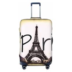Miniks Tower Love Paris Reisegepäckabdeckung, robuster Koffer-Schutz, passend für 45,7 - 81,3 cm große Gepäckstücke, klein, Schwarz, Small von Miniks