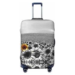 Reisegepäckabdeckung, strapazierfähig, passend für 45,7 - 81,3 cm große Gepäckstücke, Schwarz und Weiß, Schwarz, Medium von Miniks