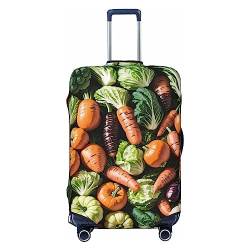 Reisegepäckhülle für Obst und Gemüse, strapazierfähig, passend für 45,7 - 81,3 cm große Gepäckstücke, Größe M, Schwarz, Medium von Miniks