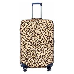 Reisegepäckhülle mit Leopardenmuster, strapazierfähig, passend für 45,7 - 81,3 cm große Gepäckstücke, Größe M, Schwarz, Medium von Miniks