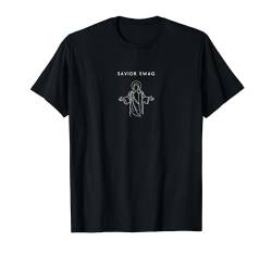 Retter Swag Jesus Halo Illustration – minimalistisch, christlich T-Shirt von Minimalist Christian Apparel Jesus Merch Gifts