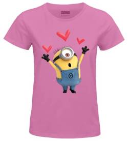 Minion Monsters Damen Woutmints008 T-Shirt, Rosa Orchidee, X-Large von Minion Monsters