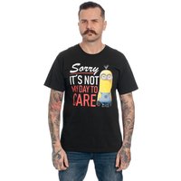 Minions I Don't Care Herren T-Shirt schwarz von Minions