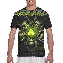 Sportswear Herren Kurzarmhemd, Overkill Mens 3D Printed Short Sleeve Top T-Shirts von MinnSok