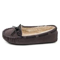 Minnetonka Damen Cally Mokassin, Grau (Grey) von Minnetonka