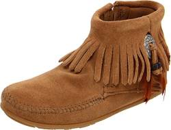 Minnetonka Damen Concho Feather Boot Mokassin Stiefel, Beige Taupe 7t, 37 EU von Minnetonka