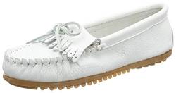 Minnetonka Damen Deerskin Soft-t Mokassin, Weiss Whitedeerskin, 41 EU von Minnetonka