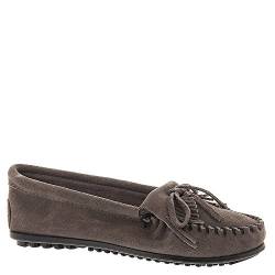 Minnetonka Damen Kilty Mokassin, Grau Medium GreyMedium Grey von Minnetonka