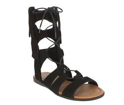 Minnetonka Damen Milos/Black Suede Sandale, 36 EU von Minnetonka