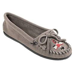 Minnetonka Damen Thunderbird II Mokassin, Grau (GreyGrey), 37 EU von Minnetonka