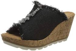 Minnetonka Damen York/Black Denim Fabric Sandale, 40 EU von Minnetonka