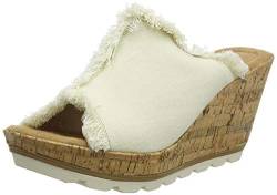 Minnetonka Damen York/Natural Canvas Fabric Sandale, 41 EU von Minnetonka