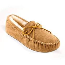 Minnetonka Herren Sheepskin Softsole Mocassin Mokassin, Beige (Golden Tan), 42.5 EU von Minnetonka