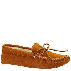 Minnetonka Traditional Pile Lined Softsole, Herren Niedrig Hausschuhe, Braun (Brown), 42 EU von Minnetonka